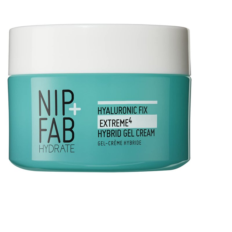 Nip + Fab 2% Hyaluronic Acid Gel Cream for Face Anti-Aging Hydrating Moisturizer for Fine Lines and Wrinkles, Skin-Plumping Skin Care, Smoothing, Moisturizing, Multicolor, 50ML