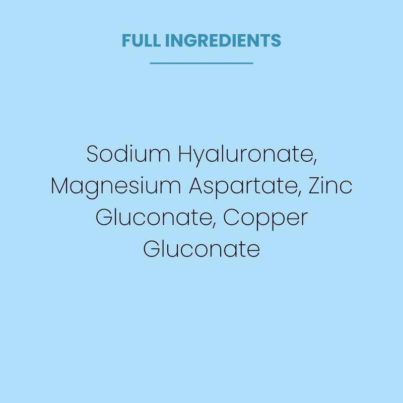 Hyaluronic Acid Serum - Dual-Molecule Pure-Grade HA with Copper, Magnesium & Zinc | Plumping & Firming Face Serum, 1 fl oz