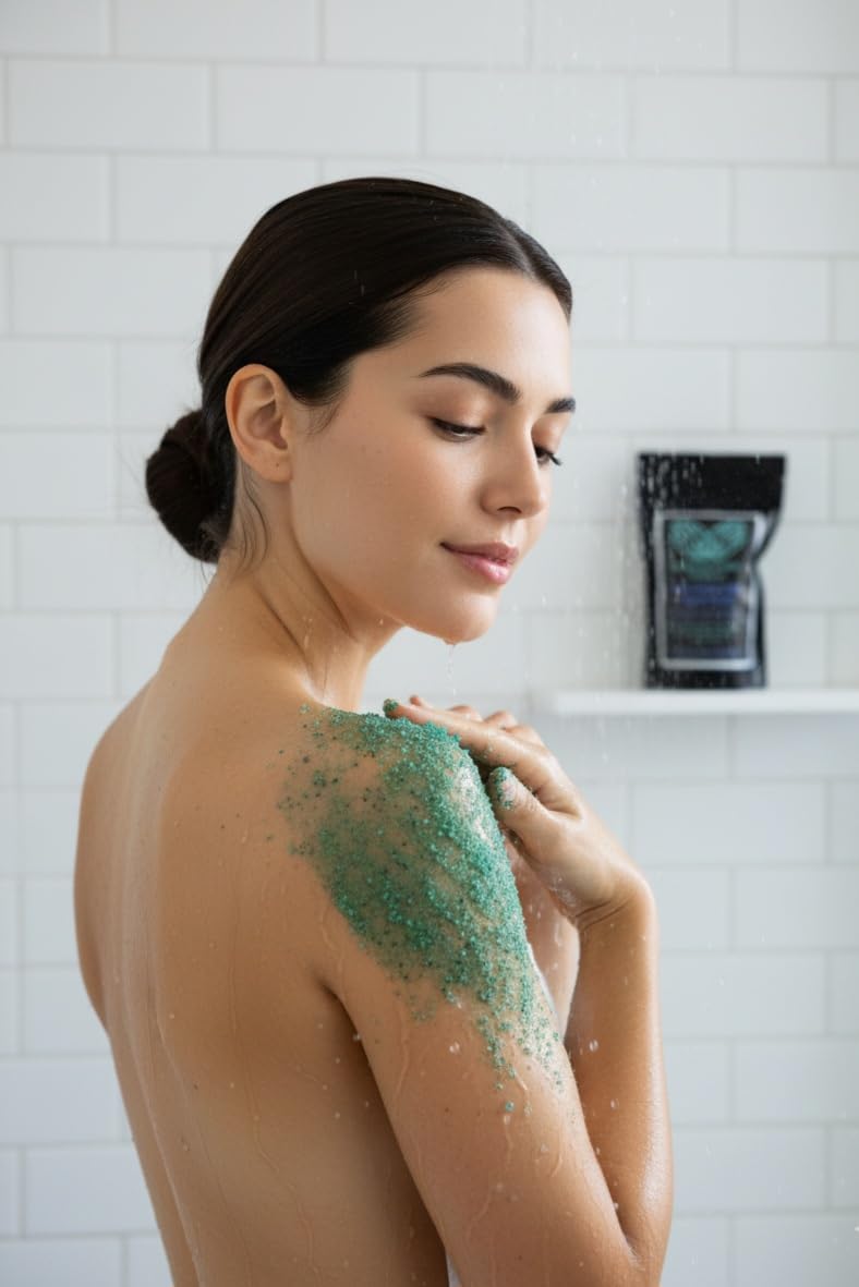 Herbal Sanctuary Wellness Blue Grape Aloe Sugar Body Scrub with Antioxidant, Hydration Boost, Natural Exfoliant, 12 oz