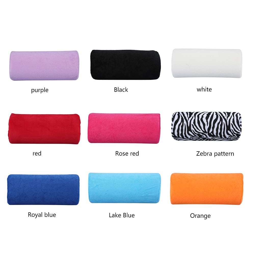 Nail Pillow, Salon Nail Hand Rest Cushion Detachable Washable Hand Holder Cushion Nail Art Soft Sponge Pillow Nail Art Manicure Tool (Black)