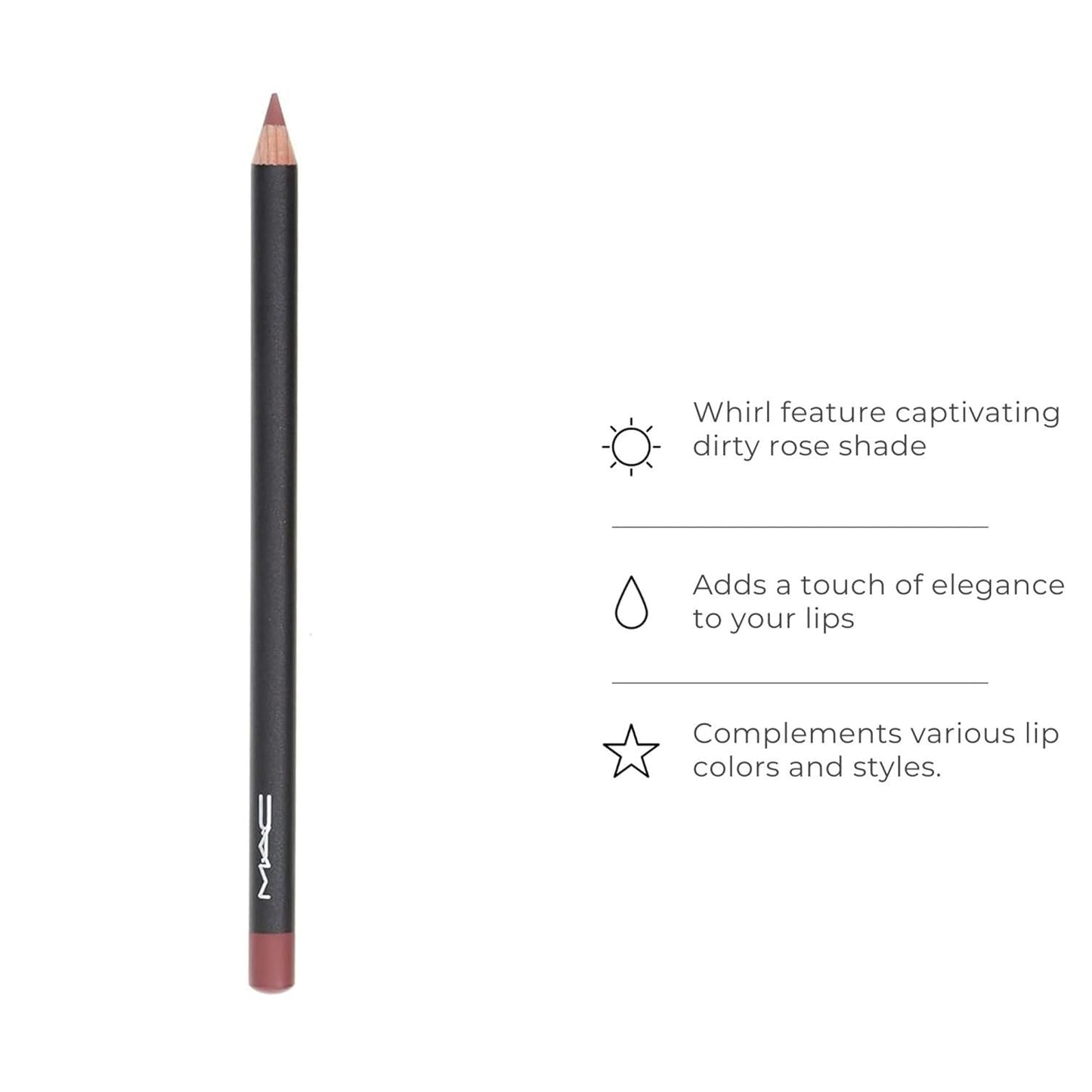 MAC Lip Pencil Whirl Dirty Rose 0.05 oz / 1.45 g