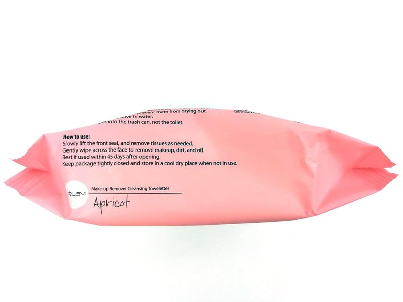 Celavi Makeup Remover Wipes - Gentle Cleansing Towelettes | 60 Sheets, Apricot Scent