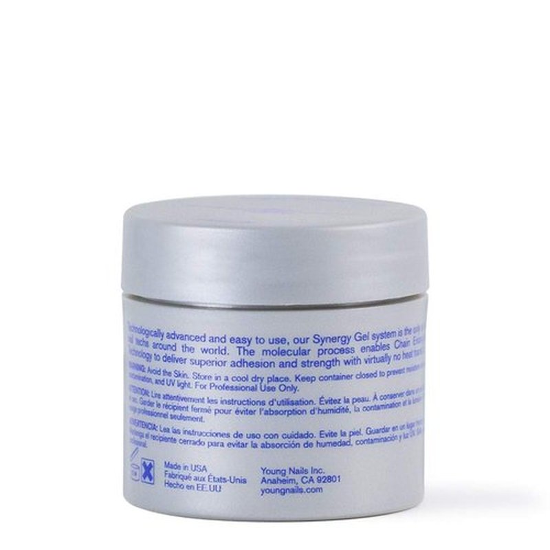 Young Nails Synergy Gel System, Foundation Gel - Builder Gel Base Coat, Superior Adhesion & Strength, Hard Gel Base Coat - Base Gel, Clear, 30g