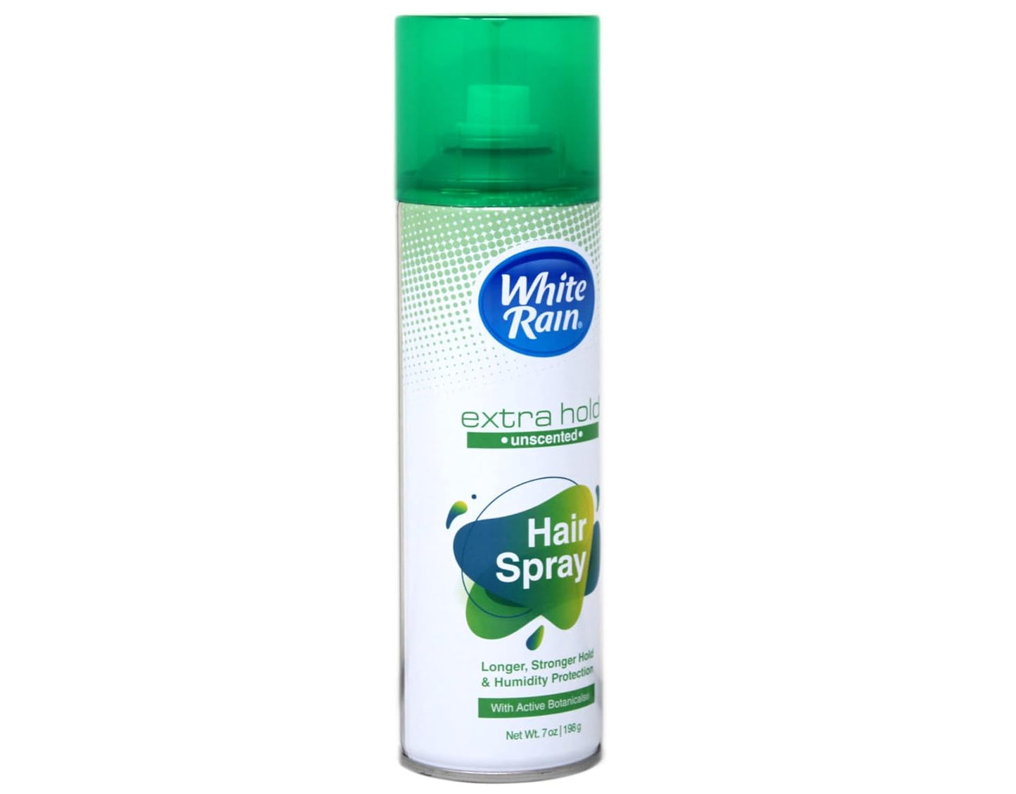 White Rain Hairspray Extra Hold Unscented, 7 oz (Pack of 8), Aerosol Hairspray for Women & Men, Humidity Resistant, Fragrance-Free, Non-Sticky, Finishing Hair Spray Extra Hold for All Hair Types