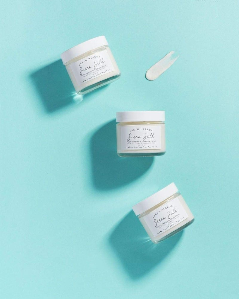 Earth Harbor SIREN SILK Multi-Tasking Hydration Creme Packed with 20 Botanical Actives, Vegan & Cruelty-Free Night Cream with Sea Retinol Alternative for Intense hydration, Fine Lines & Wrinkles, 2 oz