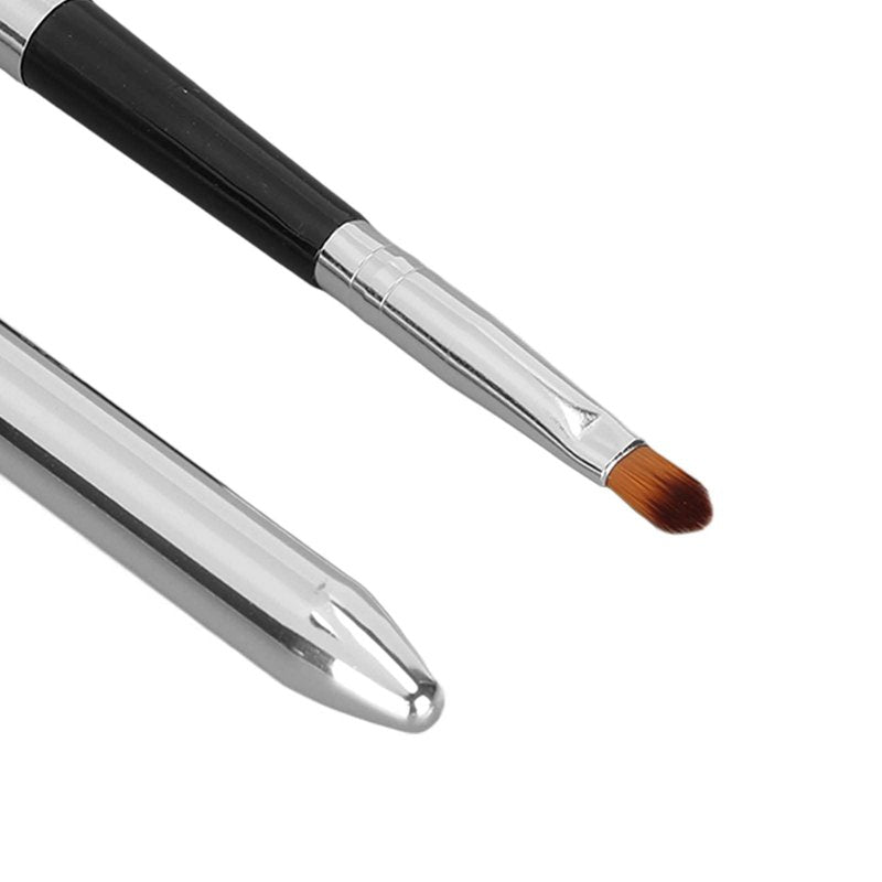 2pcs Aluminum Lip Brush – Extended Sealing Design, Compact & Easy Cleaning, Ideal for Daily Makeup & Professional Use