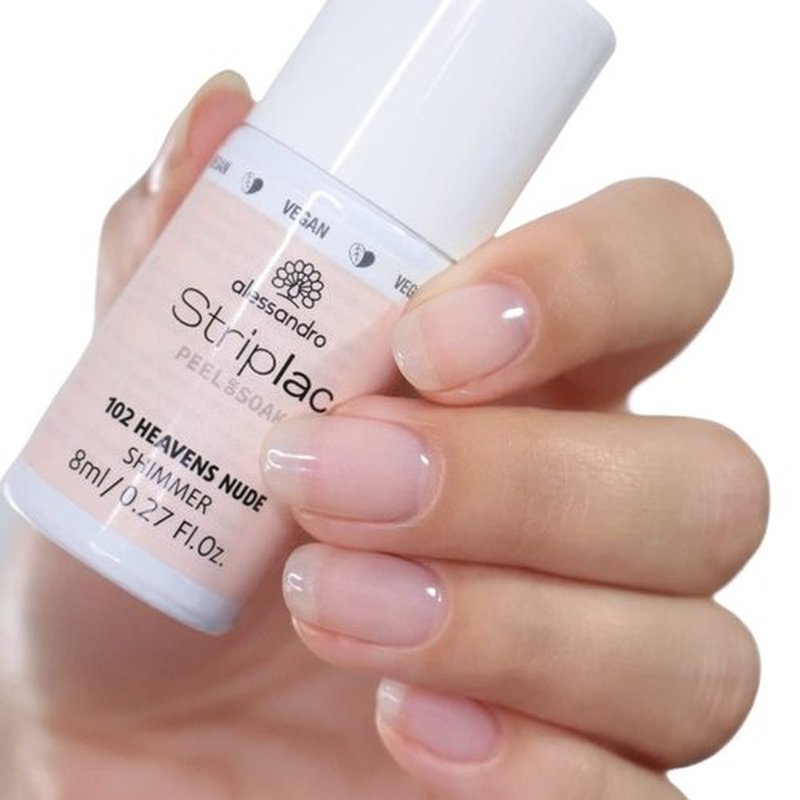 alessandro Striplac Peel or Soak Nail Polish -102 Heavens Nude for Women- 0.27 oz