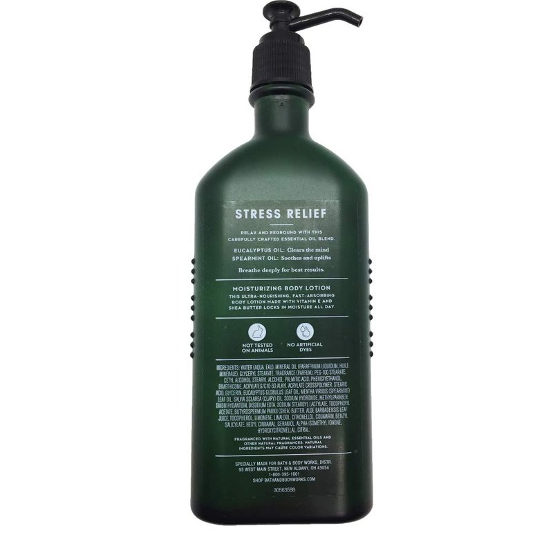 Aromatherapy Stress Relief Body Lotion - Eucalyptus-Spearmint | 6.5 oz Unisex Moisturizer