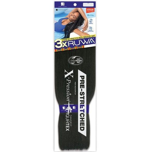 Sensationnel Synthetic Hair Braids XPRESSION 3X Ruwa Pre-Stretched Braid 24" (1 Pack, M4/27/613)