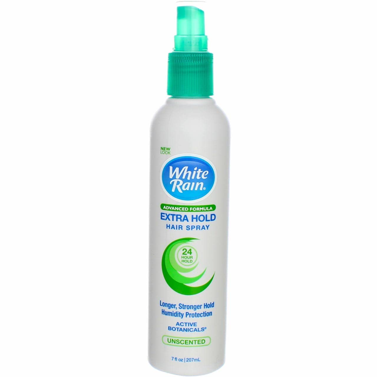 White Rain Hairspray Extra Hold Unscented, 7 oz (Pack of 8), Aerosol Hairspray for Women & Men, Humidity Resistant, Fragrance-Free, Non-Sticky, Finishing Hair Spray Extra Hold for All Hair Types