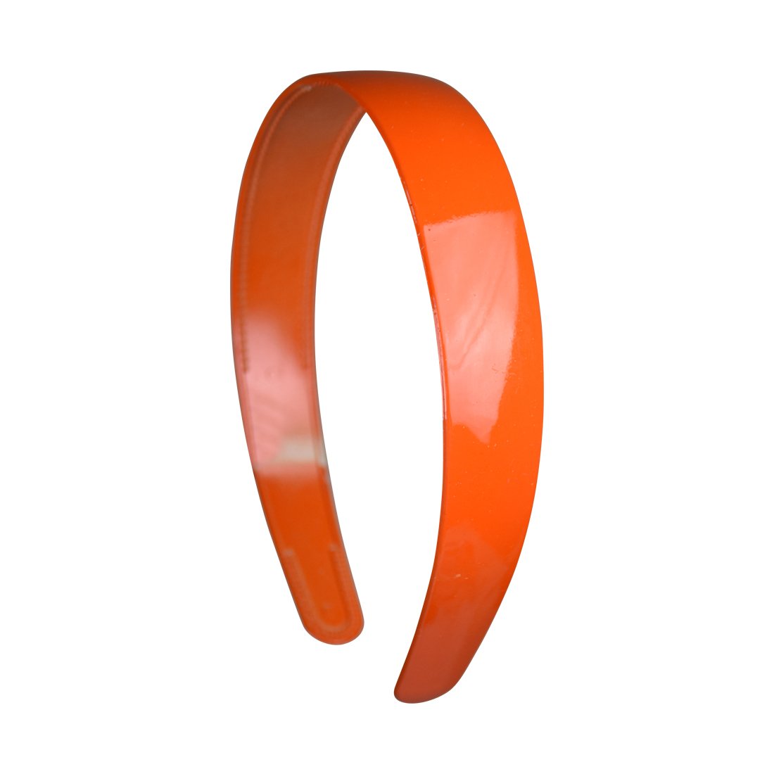 One Dozen 1 Inch Orange Plastic Headbands with Teeth for Women and Girls (Motique Accessories)