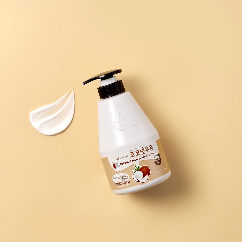 Kwailnara Coconut Milk Body Wash & Lotion Set (19.75 Oz Each) – 2-Piece Korean Skincare Duo for Hydrated & Silky Skin | Milk Protein, Royal Jelly & Restorative Coconut Extract | Paraben-Free