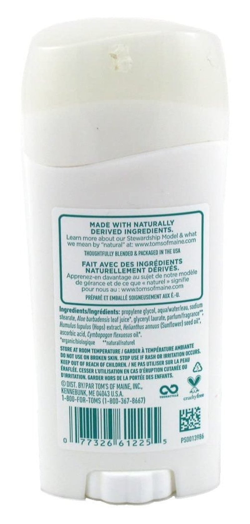 Tom's of Maine Long-Lasting Aluminum-Free Natural Deodorant for Women, Wild Lavender, 2.25 oz. 3-Pack (Packaging May Vary)