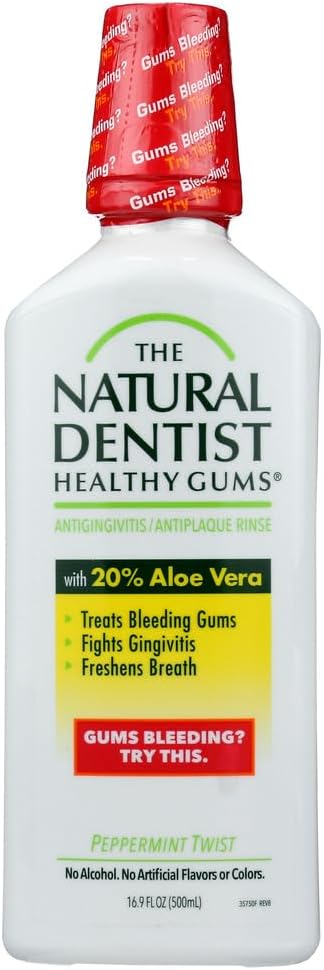 The Natural Dentist Antigingivitis Rinse, Peppermint Twist - 16.9 oz - 2 pk
