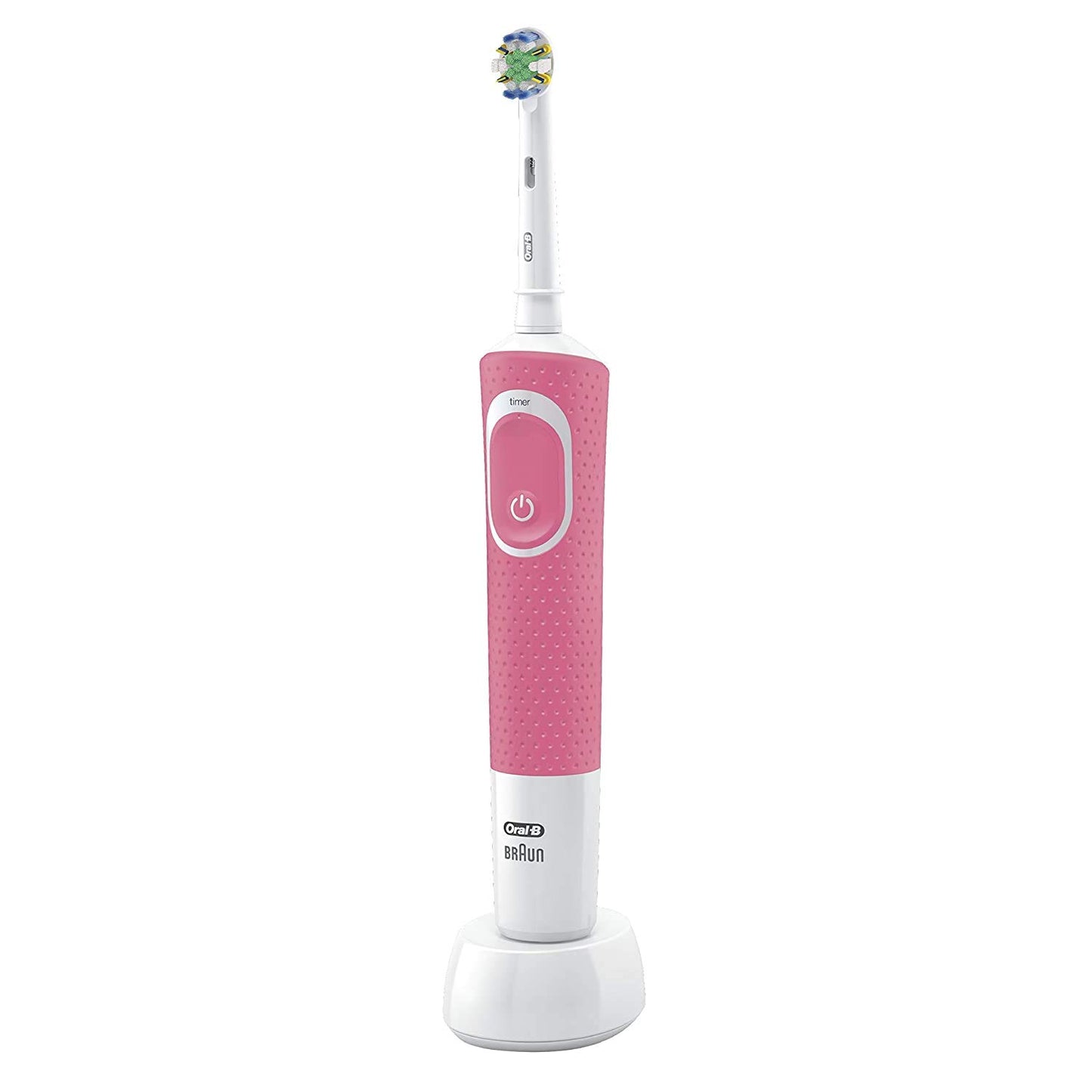 Oral-B Vitality FlossAction Electric Toothbrush with Replacement Brush Head, Pink