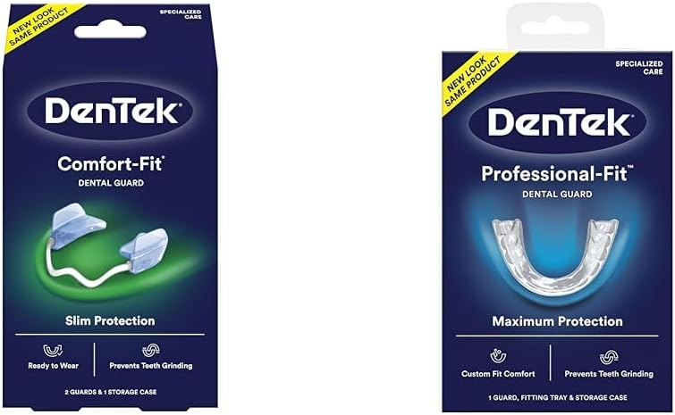 DenTek Comfort-Fit Night Guard for Teeth Grinding + 90 Efferdent Cleanser Tablets