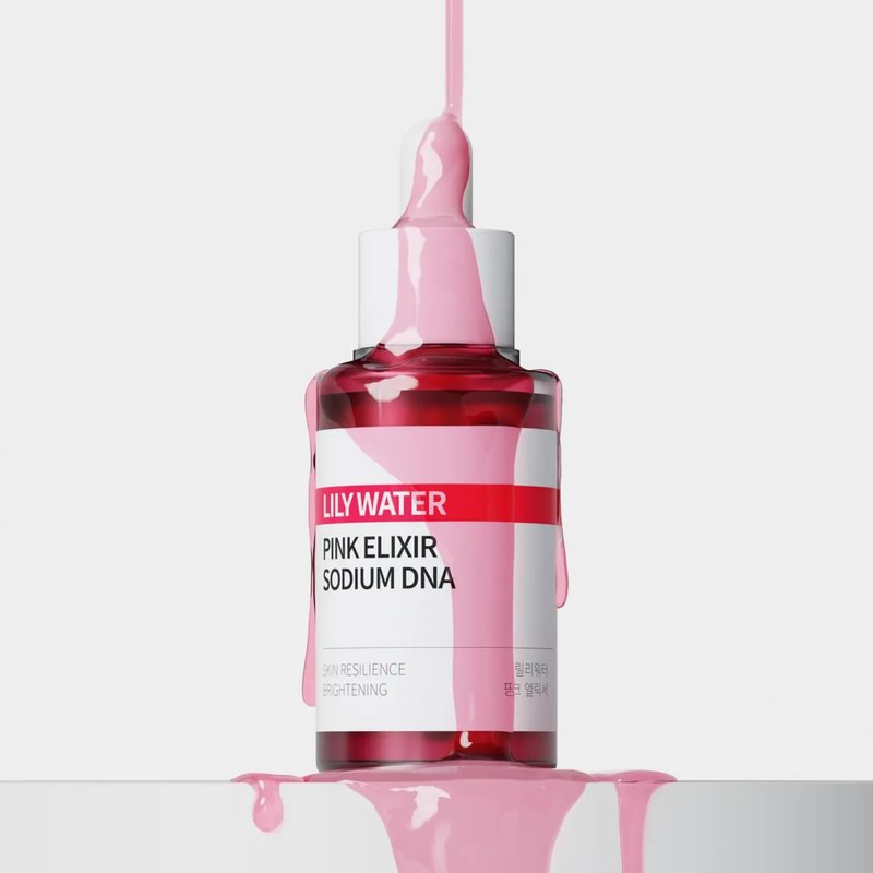 Ph. Hubby Lily Water Pink Elixir Serum with Sodium DNA – Revitalizing Ampoule for Radiant, Dewy Glow Skin (45ml / 1.52 fl. oz)