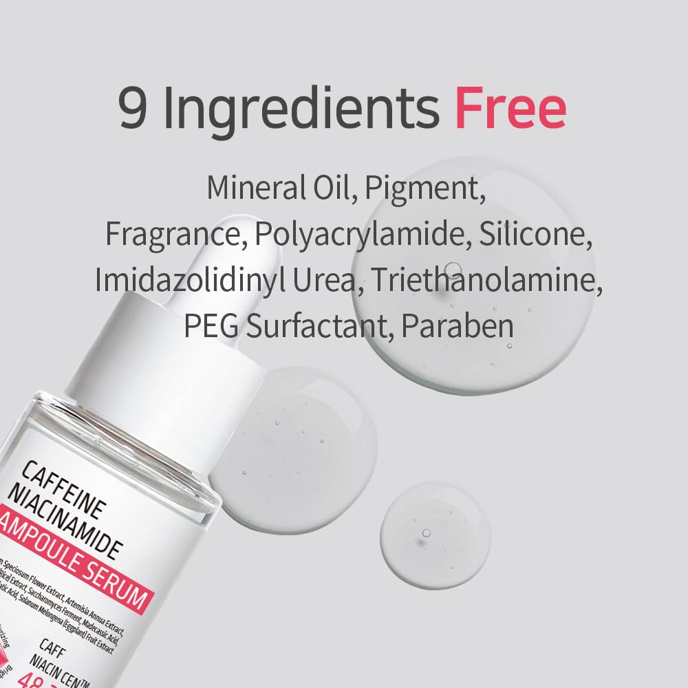 APLB Caffeine Niacinamide Ampoule Serum | CAFF NIACIN CEN™ 48.3% 1.35 FL.OZ/Korean Skincare, Pore care, Deep hydration & Soothing, Elasticity care