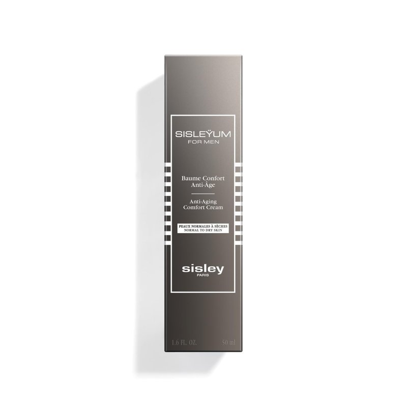 Sisley Paris Sisleyum Anti-Aging Comfort Cream - Smooths, Soothes & Hydrates - For Normal-to-Dry Male Skin - Non Sticky, Non Shiny - Light Fragrance with Woody Notes - 50 mL