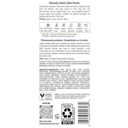 Biotera Ultra Thick & Full Volumizing Conditioner | Fine or Limp Hair | Microbiome Friendly | Vegan & Animal Test Free | Paraben Free | Color-Safe | 32 Fl Oz
