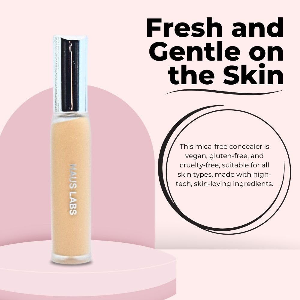 HAUS LABS BY LADY GAGA Triclone Skin Tech Hydrating + De-puffing Concealer with Fermented Arnica 10 Light Golden