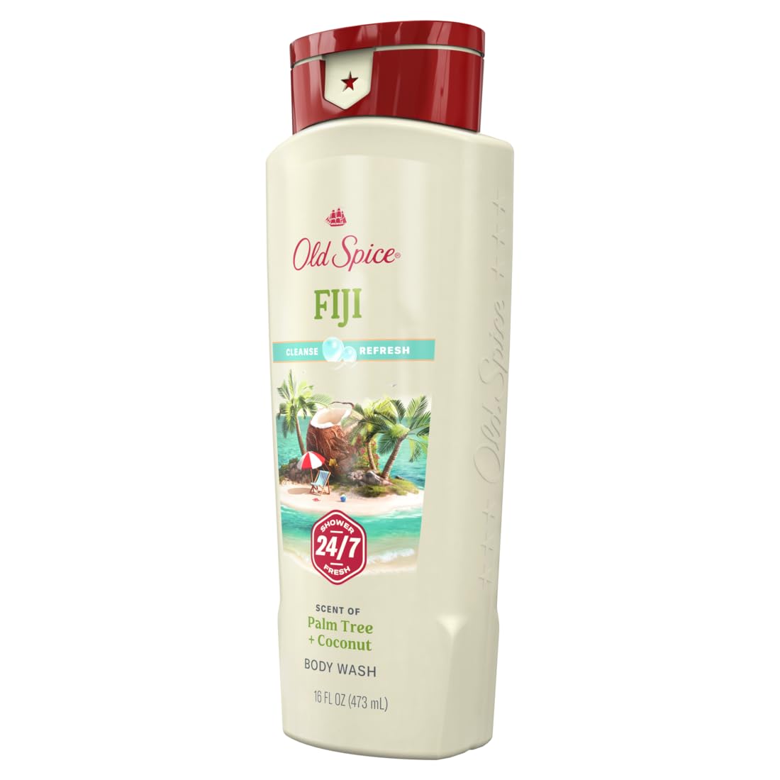 Old Spice Fresher Collection Fiji Scent Men's Body Wash 16 Oz (Pack of 3)