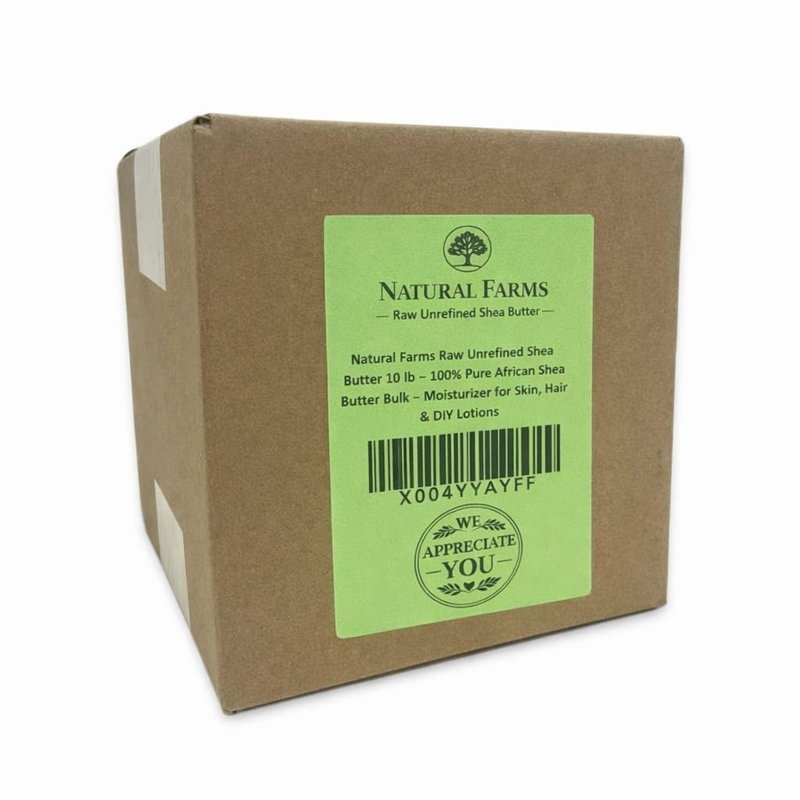 Natural Farms 10 lb 100% African Shea Butter from Ghana (10 pound)