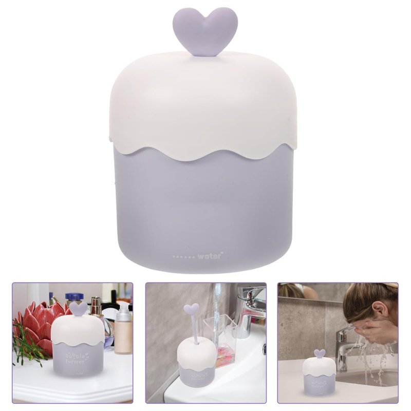 Beavorty Portable Face Foam Maker Cup for Facial Cleansing with Rich Bubble Foamer Tool Easy Pump Operation for Deep Skin Wash and Skincare Face Wash Maker