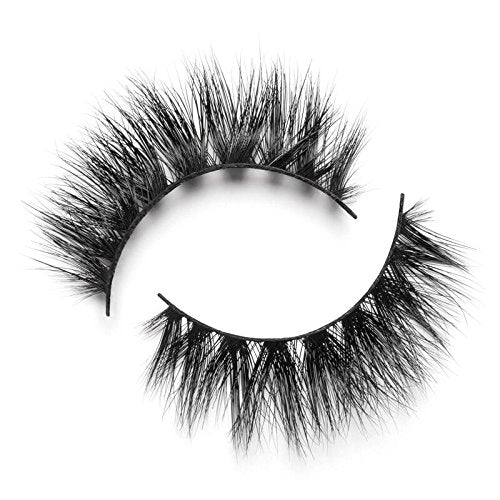 Lilly Lashes 3D Mykonos in Faux Mink | False Eyelashes, Dramatic Look and Feel, Reusable & Non-Magnetic Lashes,100% Handmade Vegan, Silk Like Luxury Fibers