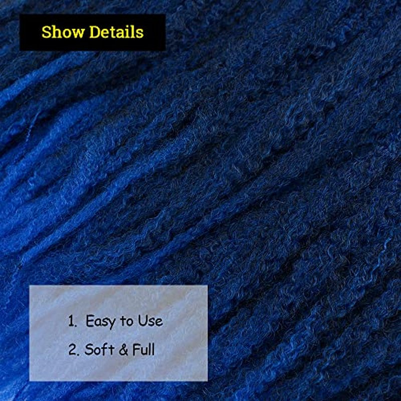 KGBFASS 24inch Blonde Marley Braiding Hair Long Kinky Curly Marley Twist Braiding Hair for Faux Locs Box Braids Crochet Hair Extension Black Women 3Pcs(613#)