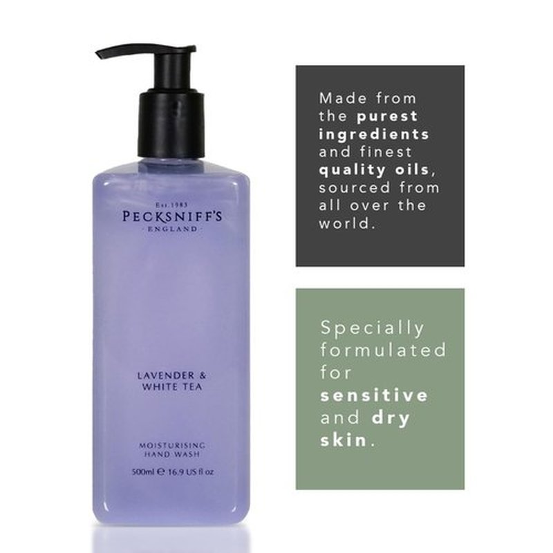 Pecksniff's Classic 500ml Hand Wash Lavender & White Tea