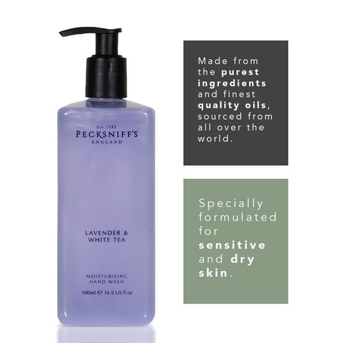 Pecksniff's Classic 500ml Hand Wash Lavender & White Tea