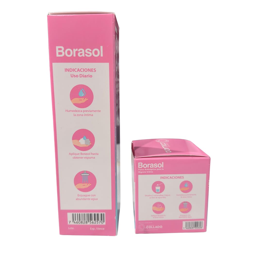 Borasol Liquid Antiseptic, No Coloring Added Plus Borasol Antiseptic Powder 4oz 114g