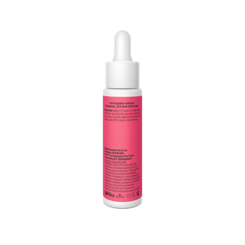 Yes To Grapefruit Treatment Serum, Brightening Lightweight Formula To Loosen Dead Skin Cells, Smooth Complexion & Tone Skin, With Vitamin C & PHAs, Natural, Vegan & Cruelty Free, 0.95 Fl Oz