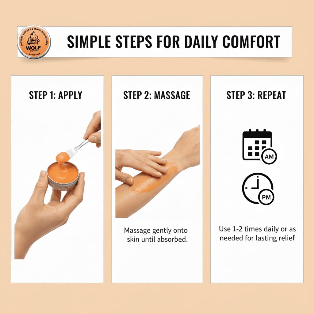 Nerve 3X Balm,Muscle and Joint Balm, Joint & Muscle Soothing Cream with Arnica Oil, Camphor Blue & Chamomile Extract | Herbal Cooling Ointment for Daily Body Comfort & Care