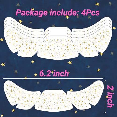 Glitter Freckles Tattoos Stickers Metallic Gold Face Tattoos Sparkles For Birthday Bachelorette Party Bride Festival Favors Decorations Makeup Gift Accessories Supplies Suitable For Girl Women - 4PCS