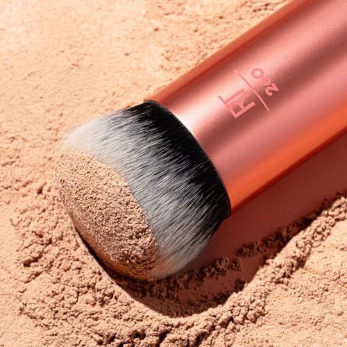 Real Techniques Bubble Blending Makeup Brush, Multipurpose Blending Brush For Liquid, Cream, & Powder Products, Unique Round Brush Head, Stocking Stuffer, Synthetic Bristles, Cruelty Free, 1 Count