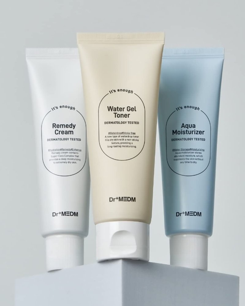 DR+ MEDM Facial Remedy Cream, Skin Barrier Repair Face Moisturizer with Hyaluronic Acid & Amino Acid, for Extremely Dry & Cracked Skin, 1.69 fl.oz.