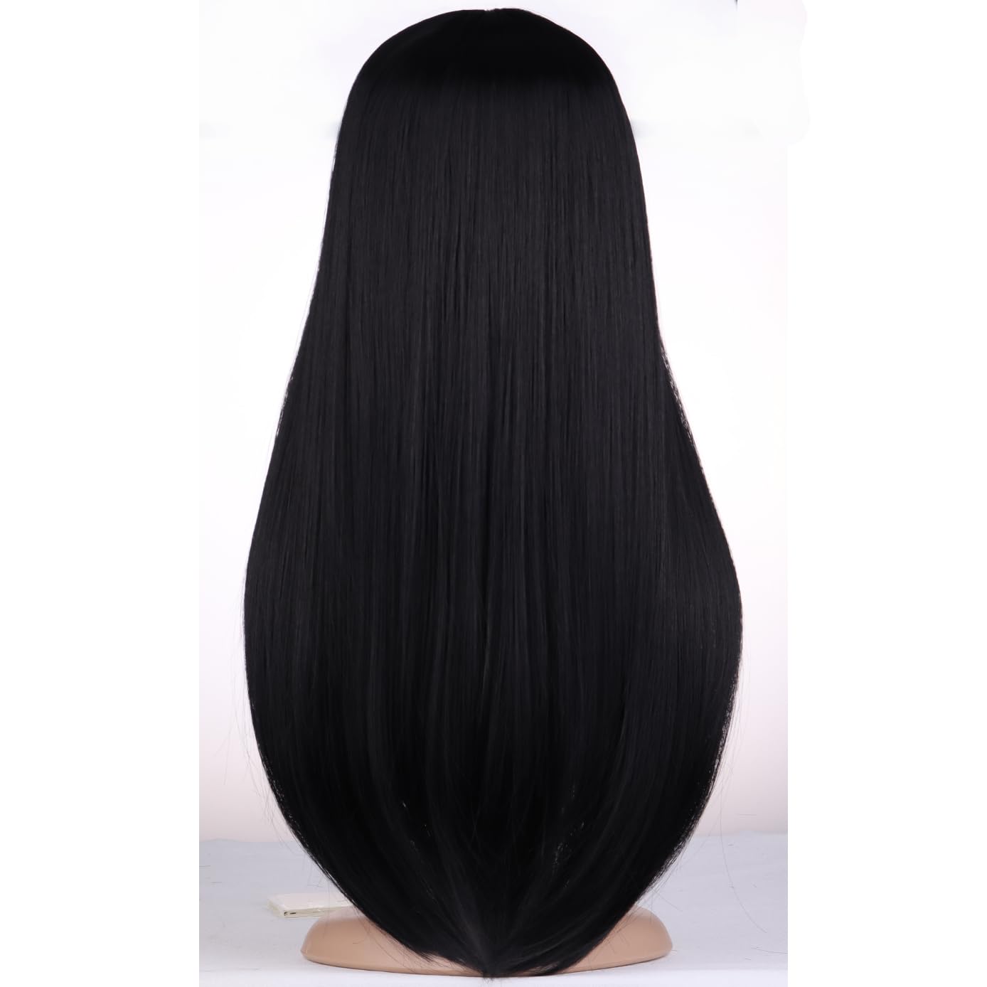 BERON Black Wigs Straight Long Wig Middle Part Women's Wig for Cosplay Halloween Party or Daily Use Wig Cap Included
