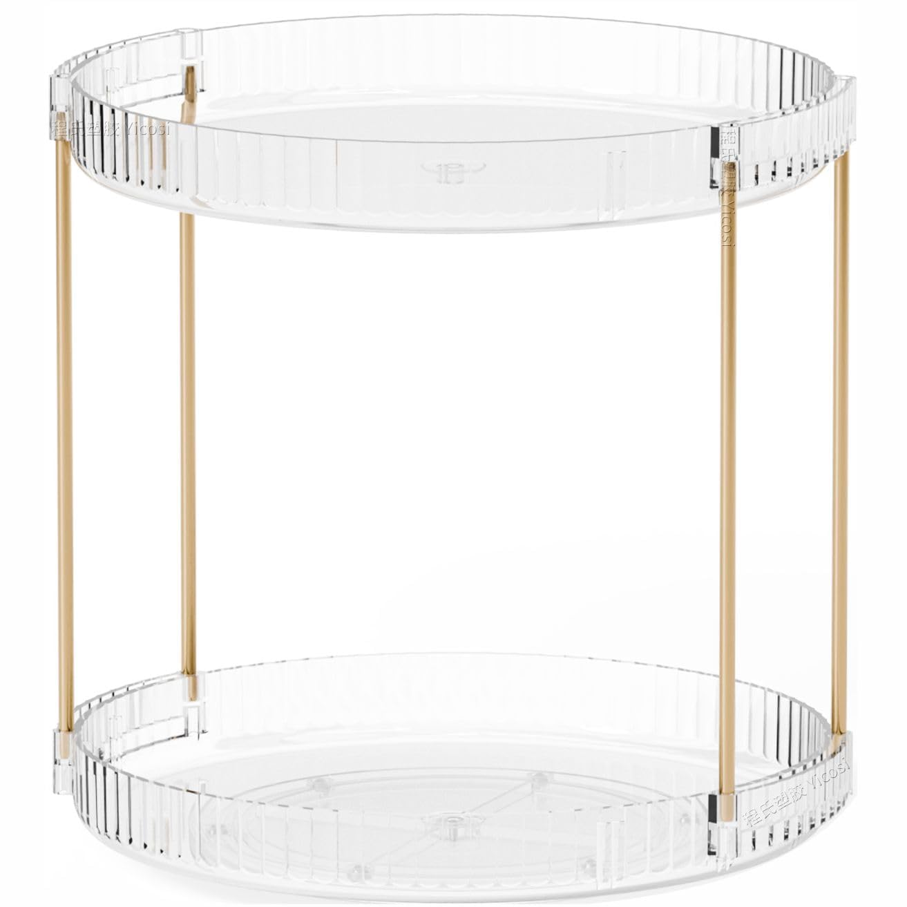 Yieach Acrylic 360 Rotating Makeup Organizer and Perfume Organizer (2 Tier)