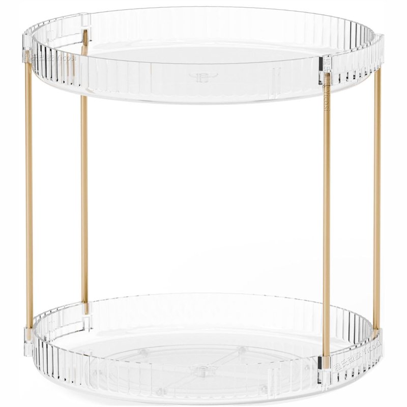 Yieach Acrylic 360 Rotating Makeup Organizer and Perfume Organizer (2 Tier)