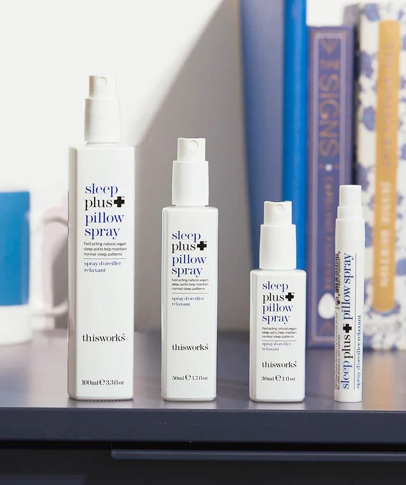 Thisworks sleep plus pillow spray Fast-Acting Natural Rest with Essential Oils of Lavender, Vetivert and Camomile, 100ml, 3.3 fl oz