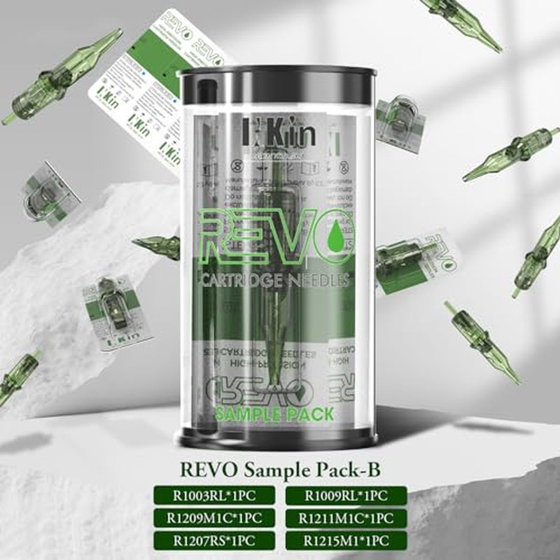 INKin REVO Tattoo Cartridges Magnum 17M1, Tattoo Cartridges #12 Standard 0.35mm Mag Disposable Tattoo Needles With Stay-Sharp Needles Long Taper 20Pcs with Professional Membrane For Tattooing(R1217M1)