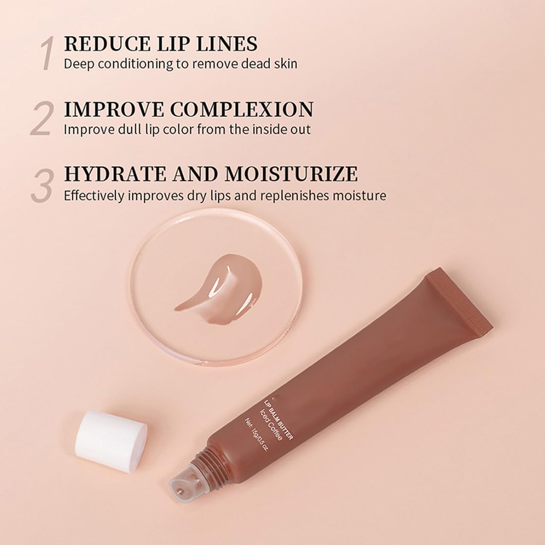 Pakivs 4PCS Glossy Butter Lip Balm Set for Women