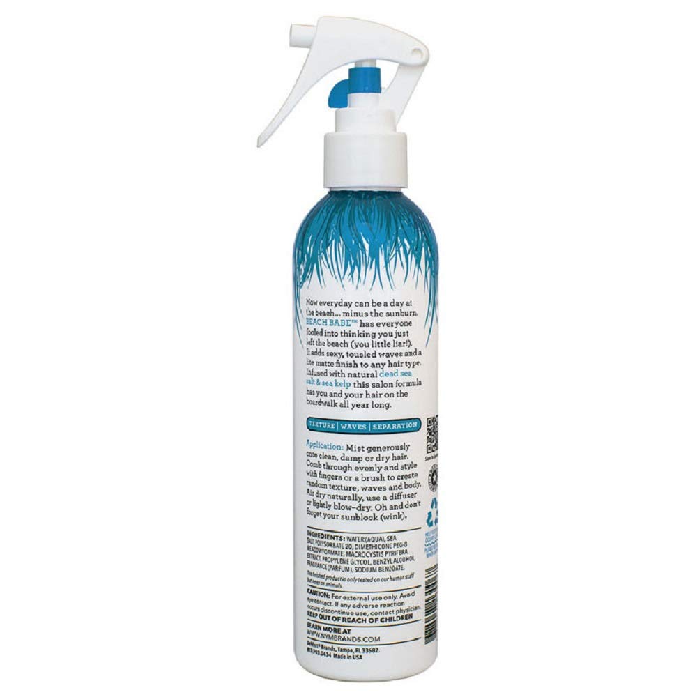 Not Your Mother's Beach Babe Sea Salt Spray - For Tousled Hair Texture with Matte Finish (8 fl oz, 3-Pack)