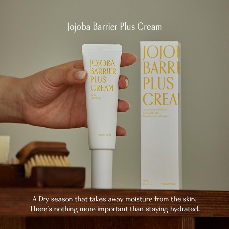 Jojoba Barrier Plus Cream - 24HR Moisturizer with Jojoba Oil & Hyaluronic Acid | 1.69oz (50ml) for Dry Sensitive Skin