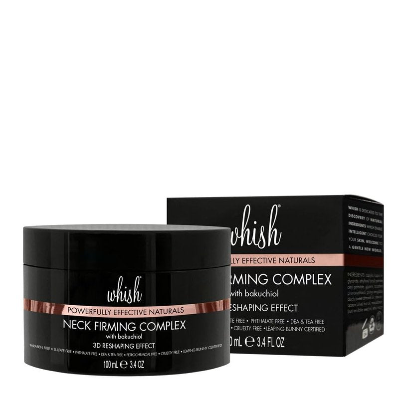 Whish Neck Firming Cream with Bakuchiol - 3D Reshaping Effect for Neck, Jawline & Chin - 3.4oz