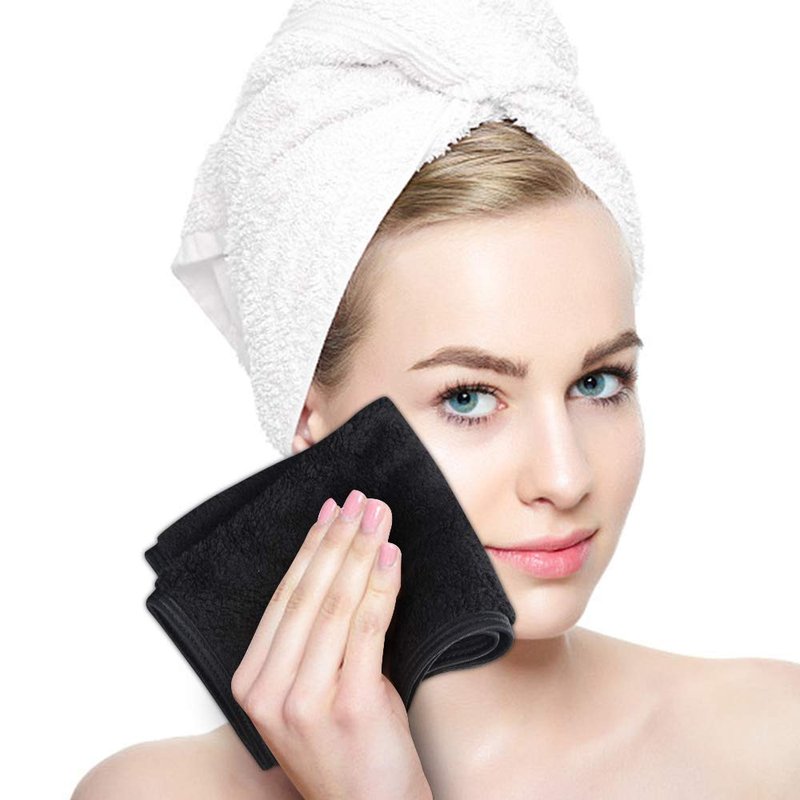 Absorbent Coral Velvet Washcloths - Ultra Soft Microfiber Face Towels | 12 x 12 Inch Multi-Purpose Cloths for Home & Sports