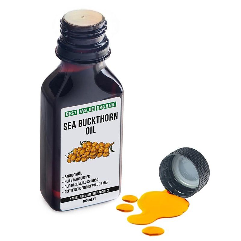2 Pack - Siberian Sea Buckthorn Seed Oil | 100% Natural Extra Virgin Cold Pressed 2x100 ml / 6.8 fl oz (2 Bottles) | Unrefined Raw No-GMO Vegan | Premium Food Grade | Cooking, Salads or Skin Care