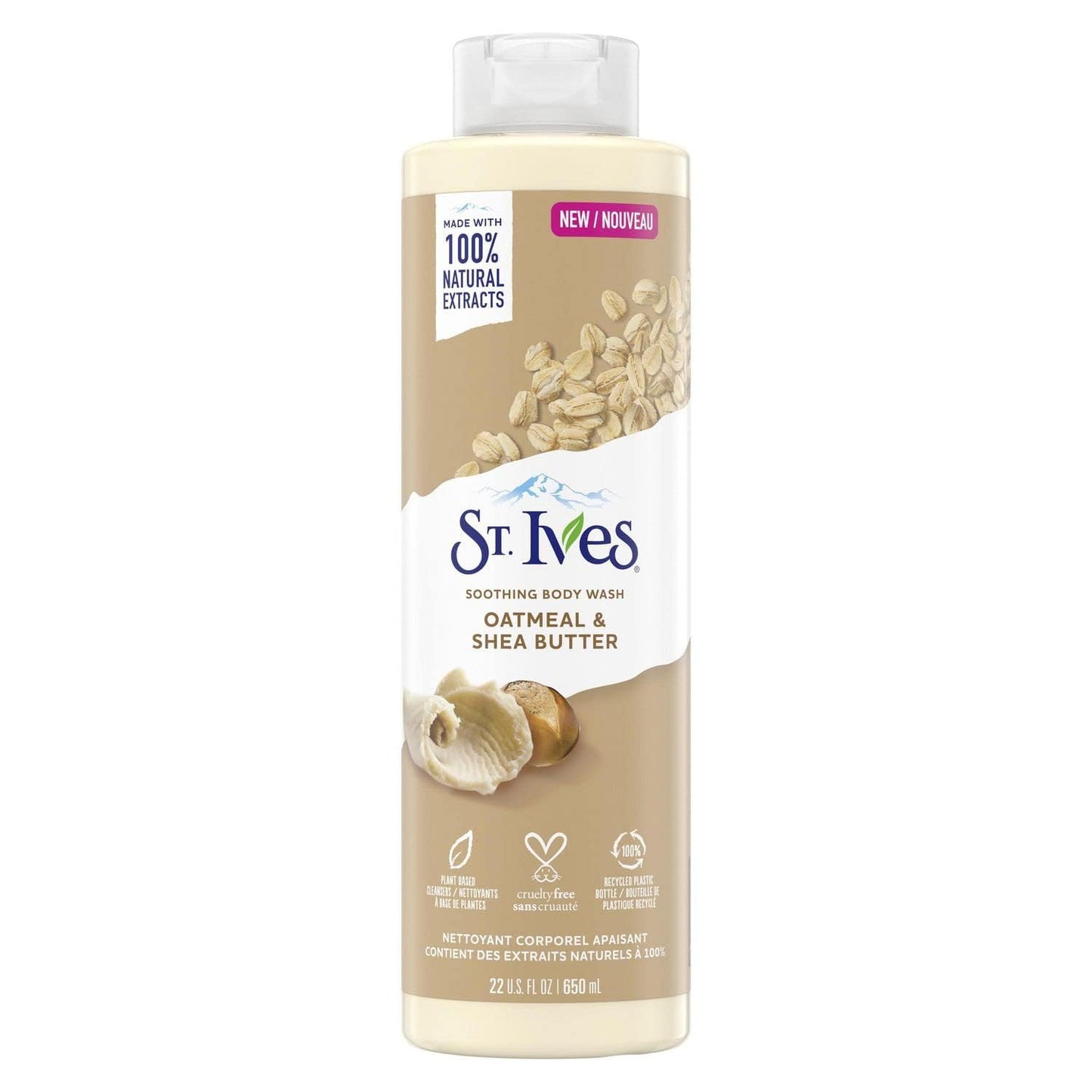 St. Ives Oatmeal and Shea Butter Moisturizing Body Wash 13.50 oz (Pack of 3)